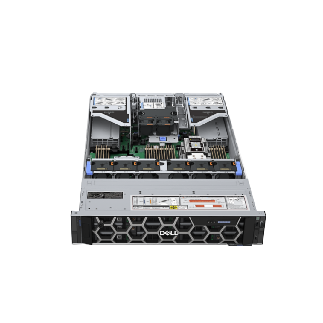DE LL PowerEdge R7615 R7625 AMD 9274F 64GB DDR5 4800 960GB 5720 1GbE High Performance Server