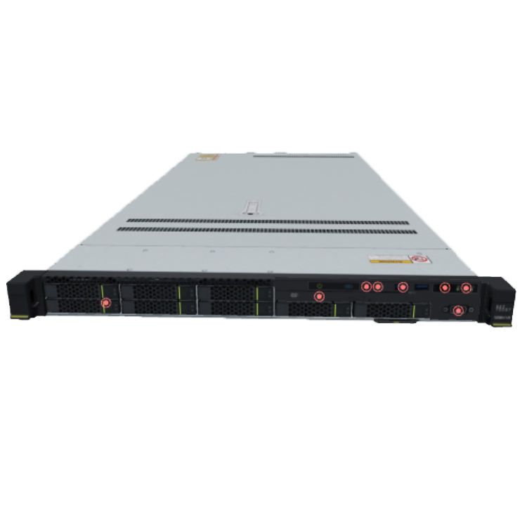 China Factory 1288hv5 1U Rack Server for Computer Server System Network Server