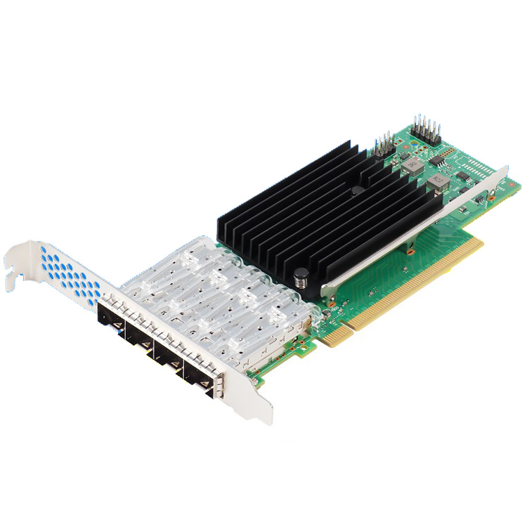 Original Intel 2/4 Port I350 T2 T4 F2 X520 X710 XXV710 E810 XXVDA2 XXVDA4 PCI 10/25/100Gb Wired Server Network Card Stock