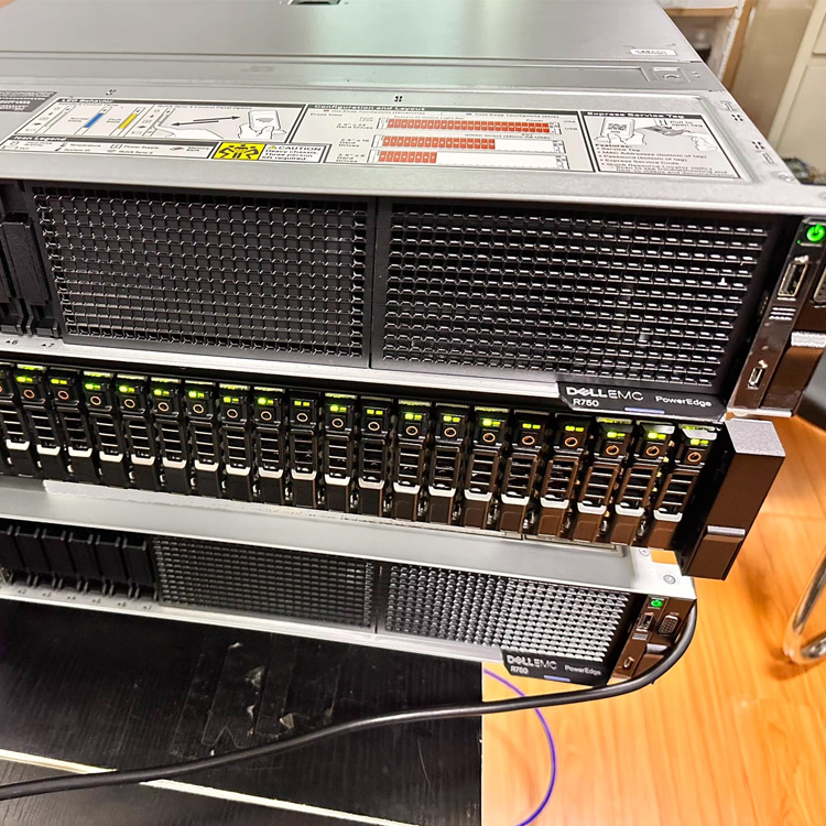 Original Intel Xeon X86 2U Dells EMC PowerEdge R750 R750XA R750XS Colud Rack Mount Server with 2.5"/3.5" Server Cabinet