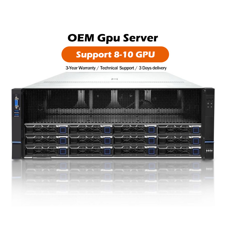 New Arrivals OEM 4U Deepseek OEM802 AI Server 8 GPU Training & Reasoning Video/Image Rack Server Stock 3 Years Warranty