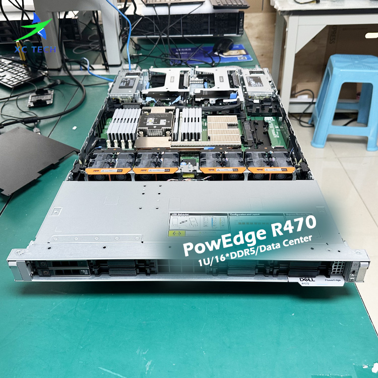 Original Dells EMC PowerEdge R470 Data Services Virtualization DeepSeek Server Rack with 1U 1-Socket 10sff 10*2.5" Inch Chassis