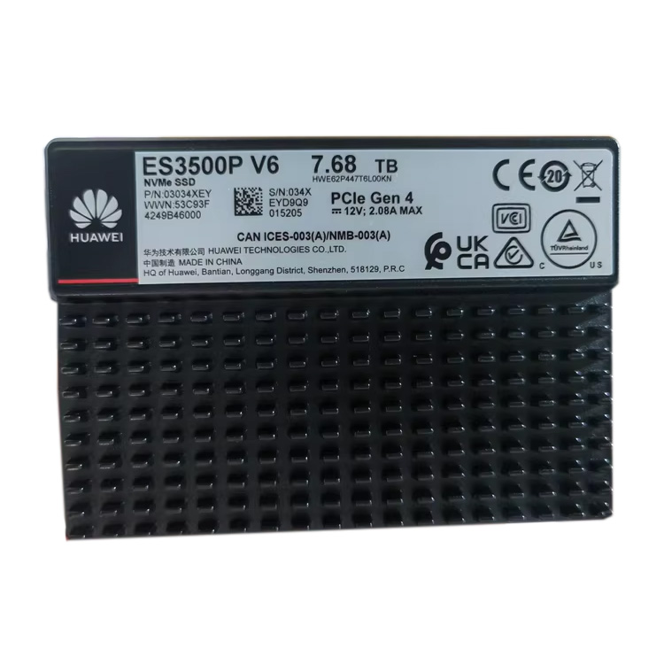 Huaiweis ES3500P V6 Internal SSD Solid State Drive 7.68T NVME U.2 PCIe GEN4 2.5" 1DWPD Read Intensive Server New 3-year Warranty