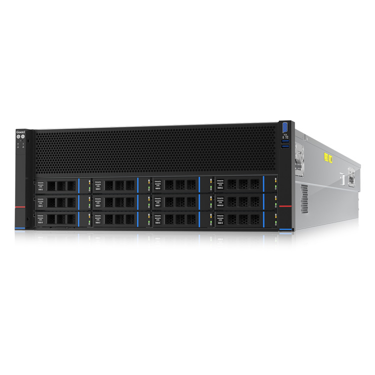 New Arrivals AMD EPYC Processor 4U 8 GPU AI Server OEM DDR5 Gooxi SYR4108G-D12R-G5 HPC Virtualization Cloud Video Rack Server