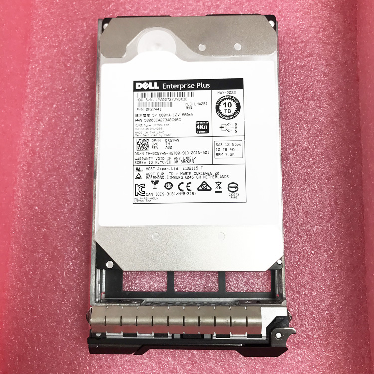 Dells 0XGYWN SCv2000 SCv2020 SCv3020 SCv3000 Series Internal New 10T SAS HDD Storage Arrays for Server