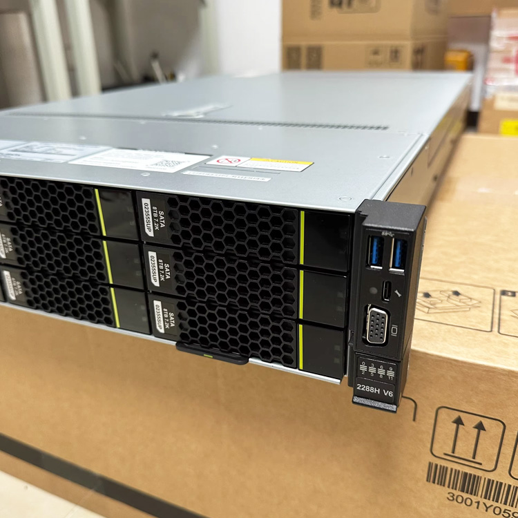 High Speed 2U 2-Socket Xeon Processor FusionServer 2288H V6 2.5"/3.5" 8/12/24SFF Rack Server with Virtualization-XFUSION Stock