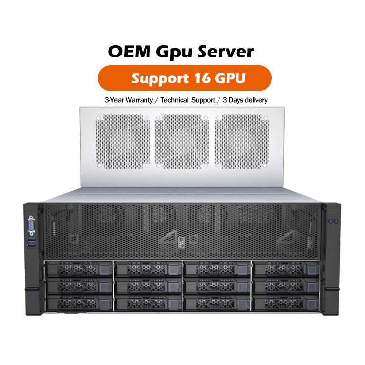 Deep Learning OEM 4th/5th Intel Xeon Processor Deepseek V3 Ai Server Customized 8U 16 GPU Server AI Inference Server Rack