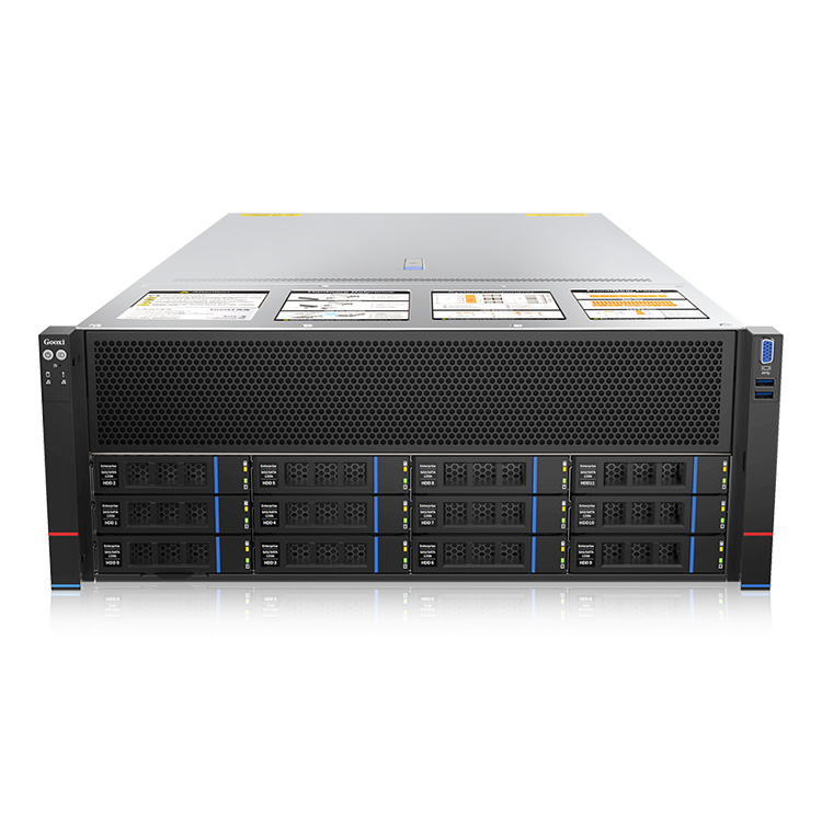New Arrivals AMD EPYC Processor 4U 8 GPU AI Server OEM DDR5 Gooxi SYR4108G-D12R-G5 HPC Virtualization Cloud Video Rack Server