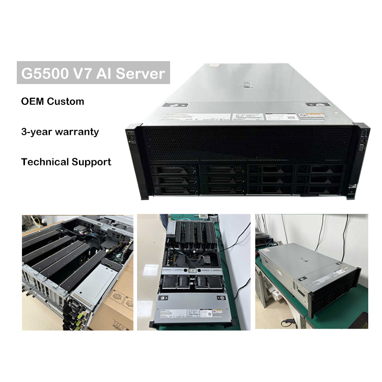 Wholesale Huaweis Xfusion G5500 V7 Gpu Server 4U Deepseek Computer Ai Reasoning Training Fusionserver G5500 V7 HPC 8 Gpu Server
