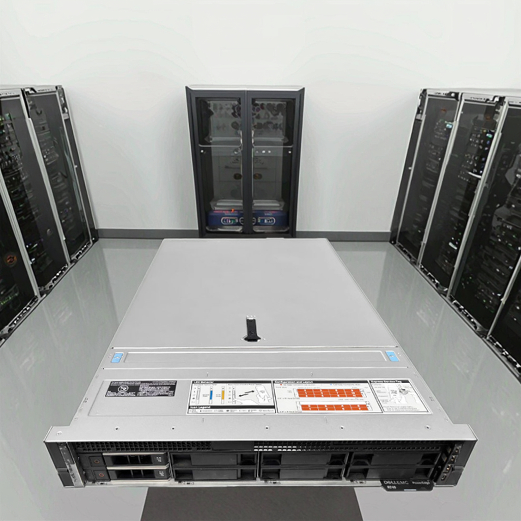 Original X86 Intel Xeon D Ell EMC PowerEdge 2.5"/3.5" R740 R740xd Cheap 2U Cloud Rack Mount Server 3-Year Warranty