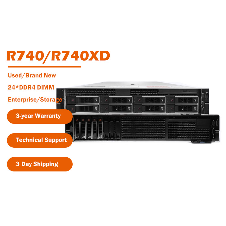 Brand New/Used 2U 2.5"/3.5" Chassis 8sff Server Intel Xeon Processor Dells PowerEdge R740 R740XD Cloud Storage Rack Server
