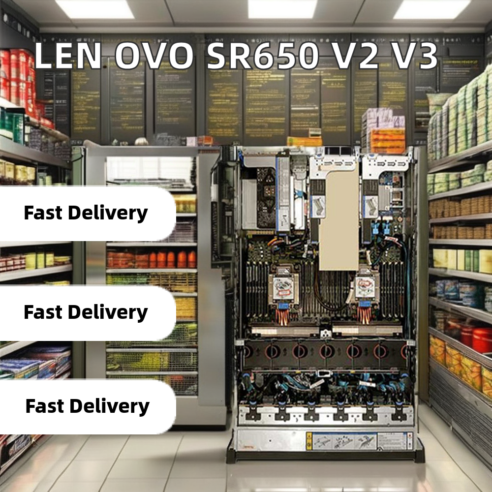 Customized Lenovos Thinksystem Sr650 V2 V3 Computer Server 2u Intel Xeon Sr650V2 Sr650V3 Rack Server in Stock