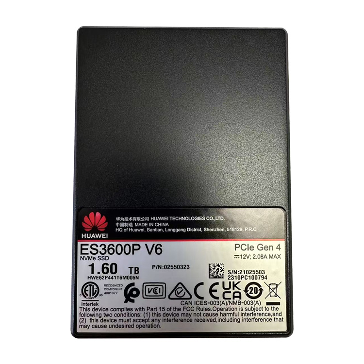 Wholesale Cheap for Huawei ES3600P V6 Internal SSD Solid State Drive 1.6T NVME U.2 PCIe GEN4 for Server Applications