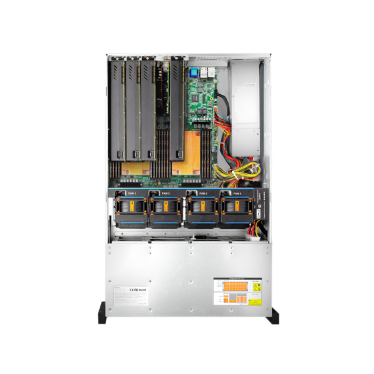 Gooxi ASR401-D24RE 4U Double AMD EPYC 7003 CPU Rack Server with 5 GPUs DDR4 Virtualization AI Computing Customizable in Stock