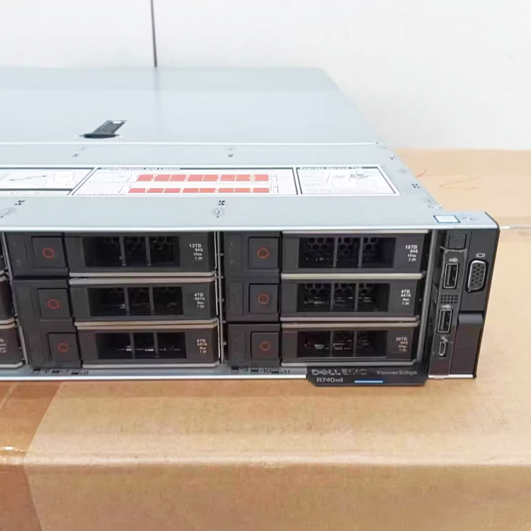 New Product Used/Refurbished 2U 2-Socket 2.5"/3.5" Xeon CPU OEM D Ell EMC PowerEdge R740 R740XD Computer Cloud Rack Server