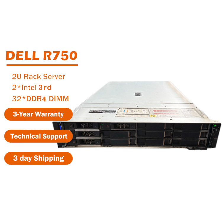 Brand New Intel Xeon Processor 2U Dells EMC PowerEdge R750 Virtualization Database Could Network Rack Server