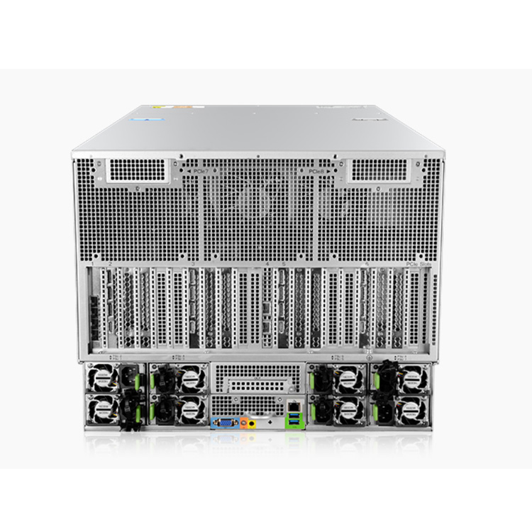 Deep Learning Intel Xeon Artificial Intelligence 5090 Server 8U DDR5 Double Width 8 GPU Video AI Server with Multiple Gpu
