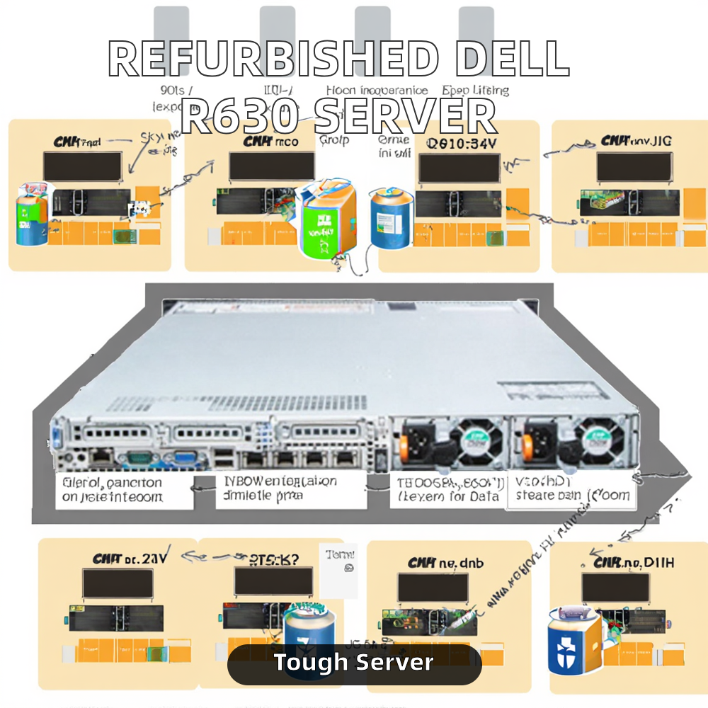 Hot Selling Original Refurbished Intel Xeon Dells Poweredge R610 R620 R630 1U Used Rack Server