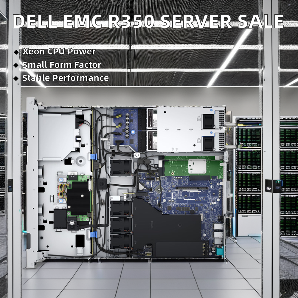 Wholesale Stock Intel X86 Dells EMC Poweredge R350 1U CDN Enterprise Virtualization Cloud Rack Server