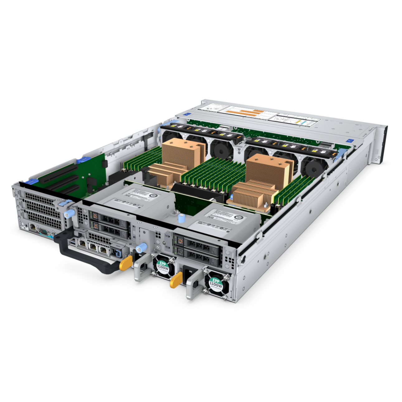 High Performance 2U Rack Server Intel Xeon Processor 128GB RAM D Ell PowerEdge R740