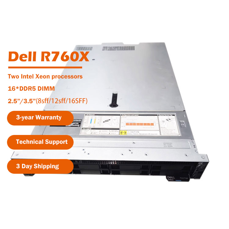 Brand New Dells EMC PowerEdge R760xs Intel Xeon Server DDR5 Memory 2U 2.5"/3.5"Size Chassis Storage Rack Server in Stock