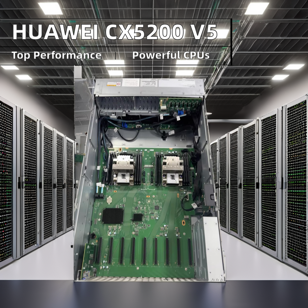 Hot Sale Intel CPU 4U Huaweis HPC AI Server Customize Fusionserver CX5200 V5 VDI SDS Video Image GPU Server with Good Price