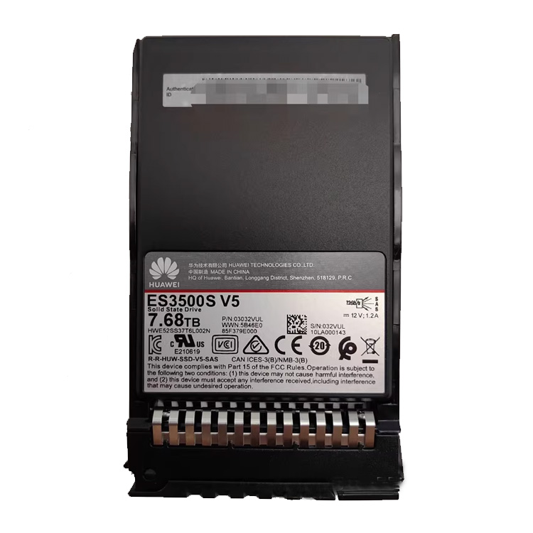 Huaiweis ES3500S V5 7.68T Server Solid State Drive SAS Interface 12Gb/s Internal New 3-Year Warranty 2.5" Metal & Plastic Shell
