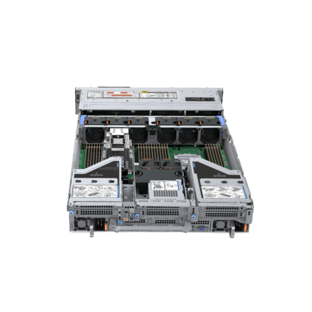 DE LL PowerEdge R7615 R7625 AMD 9274F 64GB DDR5 4800 960GB 5720 1GbE High Performance Server
