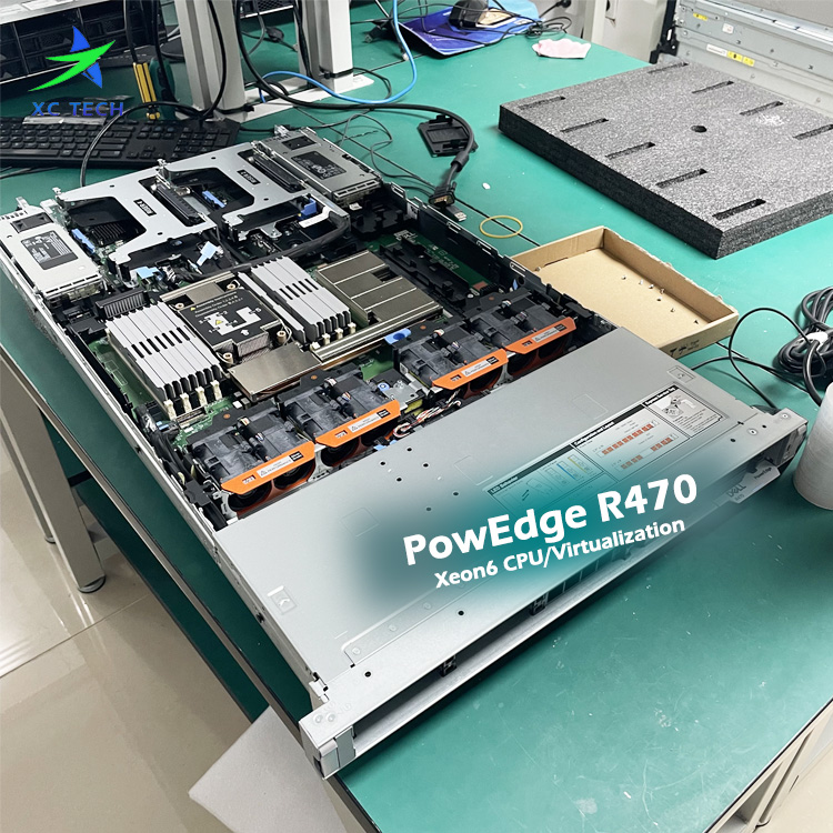 High Speed Dells EMC PowerEdge R470 1U DeepSeek Network Data Storage AI Rack Server With Xeon CPU/DDR5 Ram/3 Year Warranty