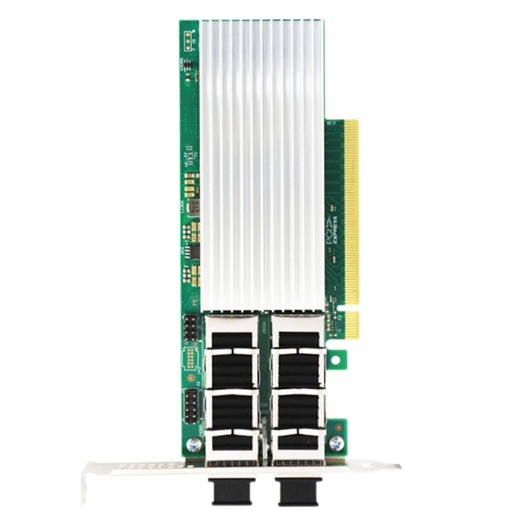 Hot Sale OEM Intel 2/4 Port E810-CQDA2 XXVDA2 XXVDA4 PCIe4.0 10Gbps Internal PCI Network Interface Card for Server