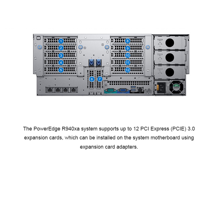 Hot Selling Dells R940 3U Rack Server EMC PowerEdge R940 Ai Training Computer Server Price