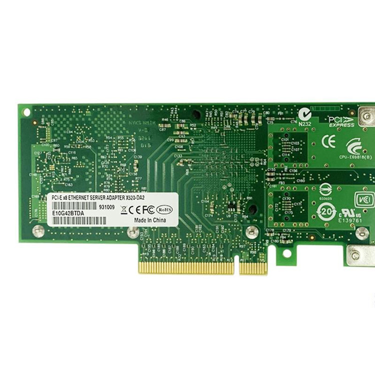 Intel 2/4 Port X520 Series X520-DA1 X520-DA2 X520-SR2 PCIE 10/25/100Gb Internal Server Network Adapter Card for All Brands PCIe