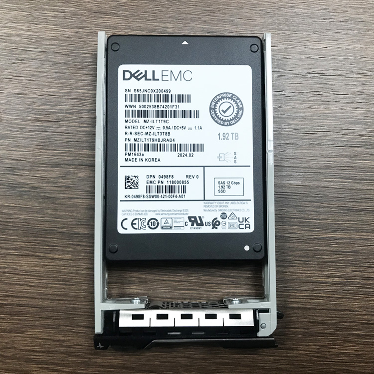 Brand New Dells EMC MZILT1T9C MZILT1T9HBJRAD4 118000855 12Gbps 1.92TB SAS Internal Server SSD R640 R650 R660 R740 R750 R760