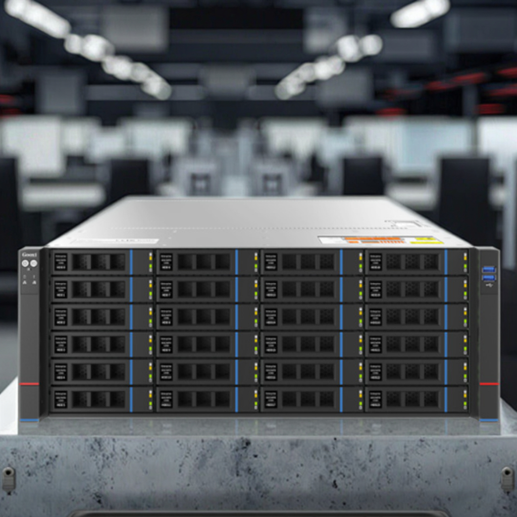Gooxi ASR401-D24RE 4U Double AMD EPYC 7003 CPU Rack Server with 5 GPUs DDR4 Virtualization AI Computing Customizable in Stock