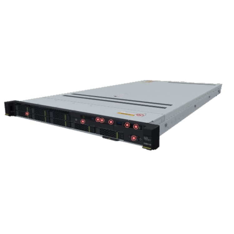 China Factory 1288hv5 1U Rack Server for Computer Server System Network Server