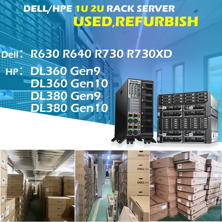 Brand New/Used 2U 2.5"/3.5" Chassis 8sff Server Intel Xeon Processor Dells PowerEdge R740 R740XD Cloud Storage Rack Server