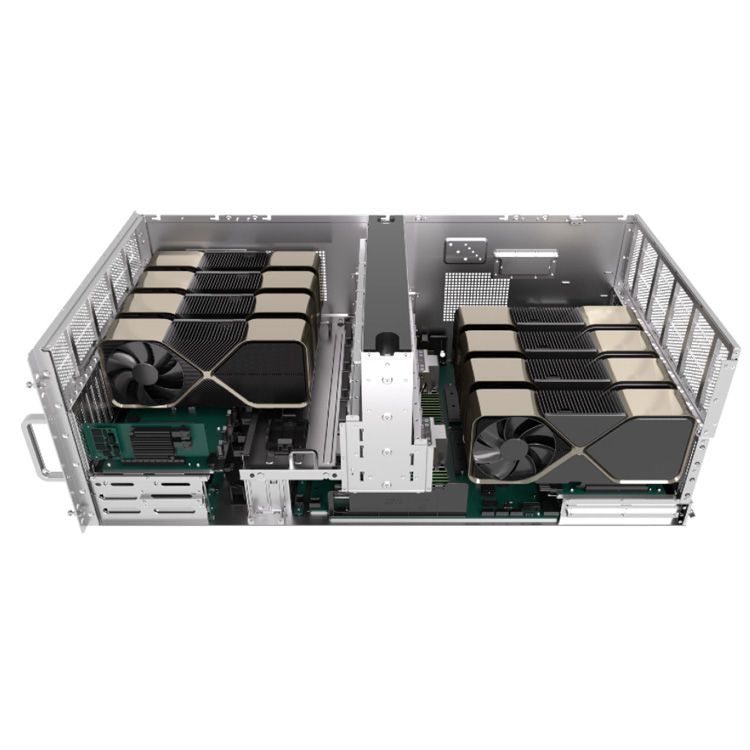 AMD EPYC 9004/9005 CPU 8 GPU 7U Deepseek AI Inference Server 3-Year OEM Rack Space Artificial Intelligence Applications in Stock