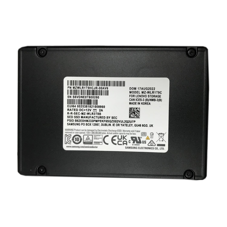 Brand New MZ-WLR1T9C SAM SUNG 1.92T Internal Solid State Drive 2.5 Inch NVME Interface Server Storage