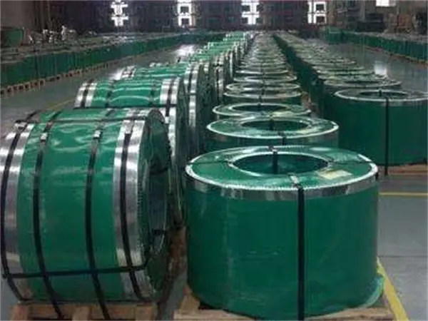 Selected prime stainless steel raw material coils in the VertexFlow warehouse