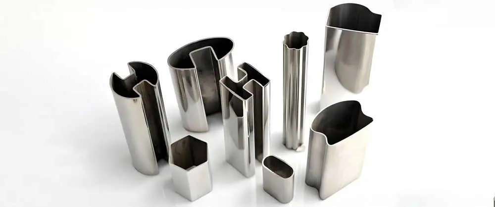 Special shaped stainless steel tubing including flat oval and D-shape profiles