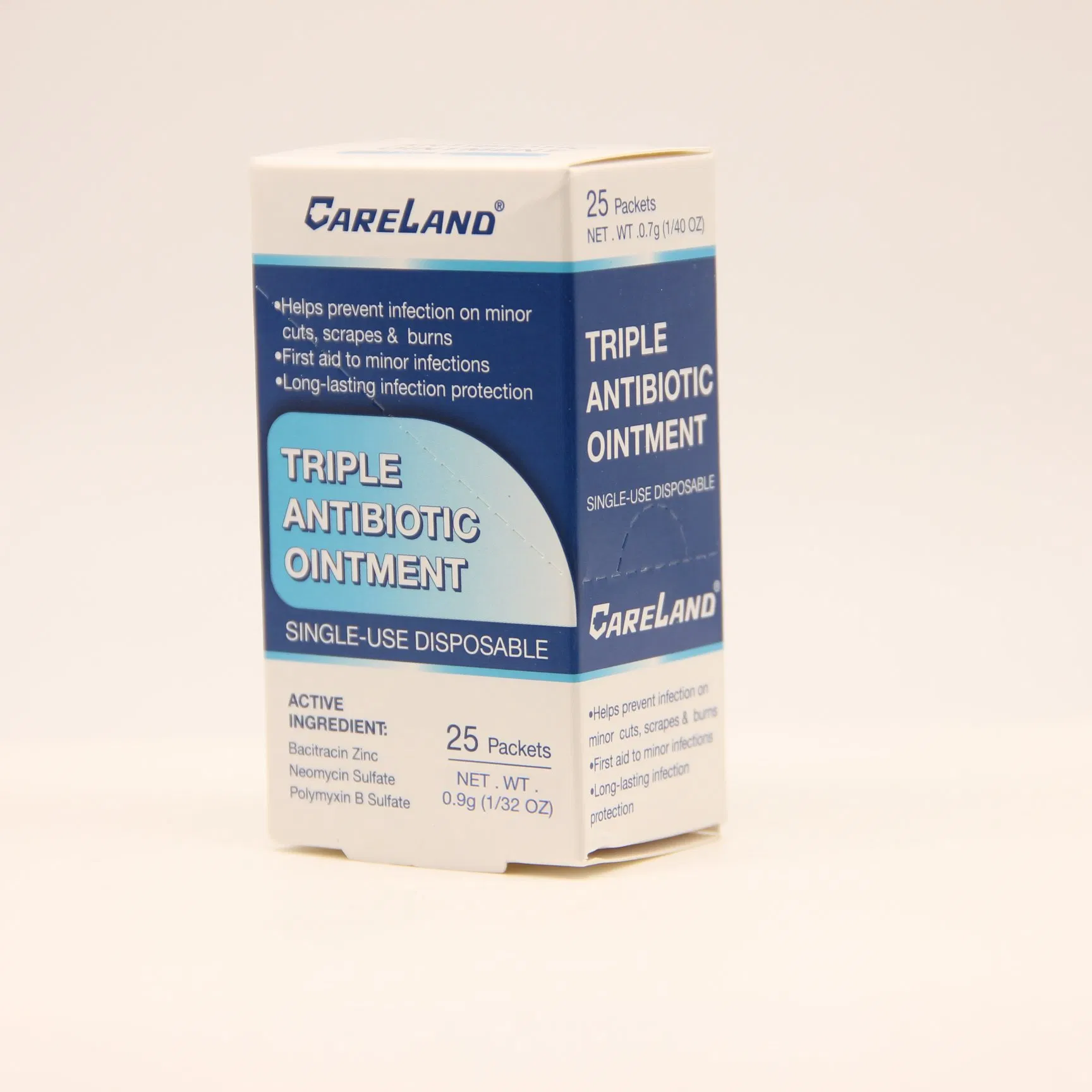 First Aid Topical Single - Use Triple Antibiotic Ointment for Minor Cuts