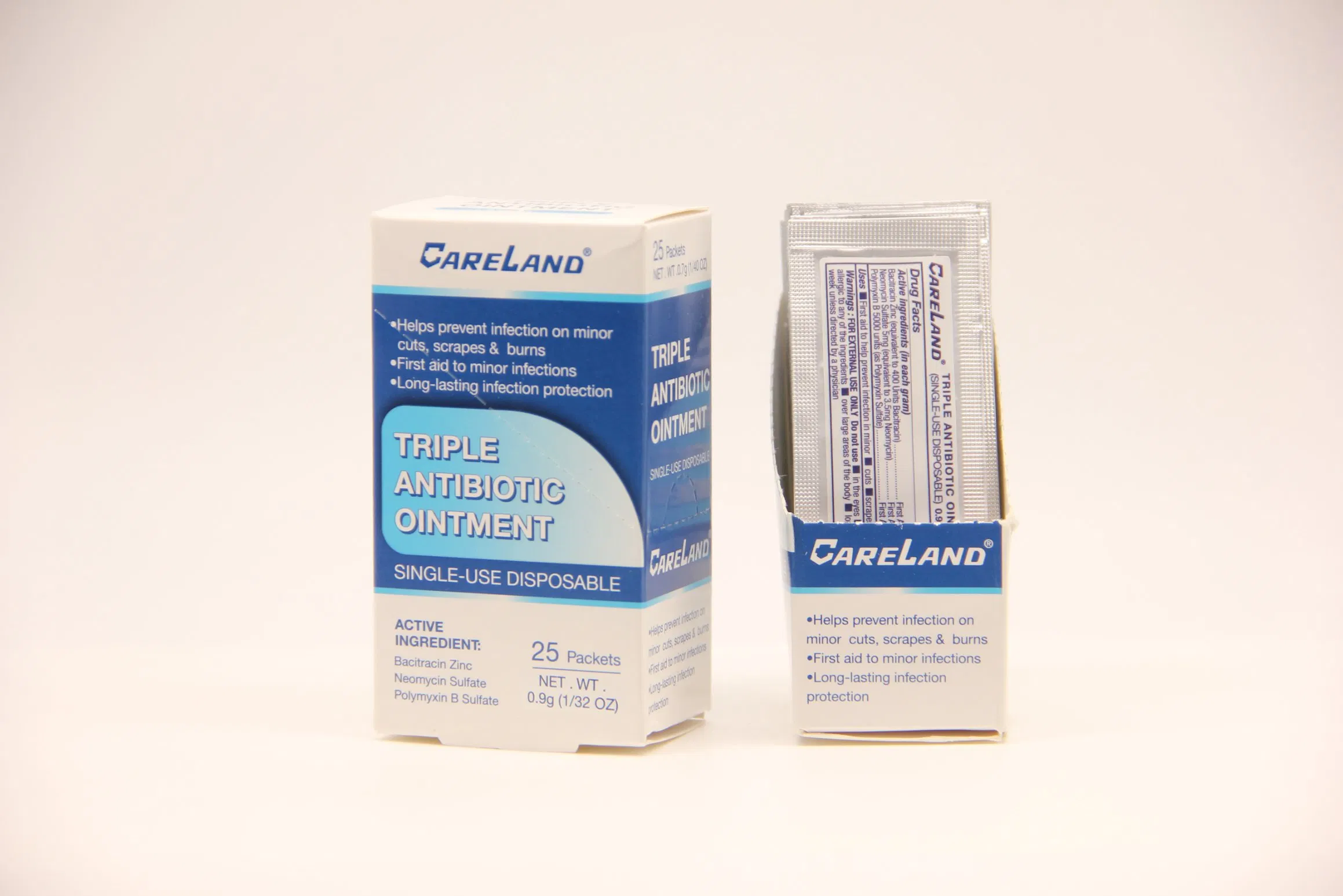 Wholesale 0.7g Single-Use Wound Care Repair Burns Triple Antibiotic Ointment