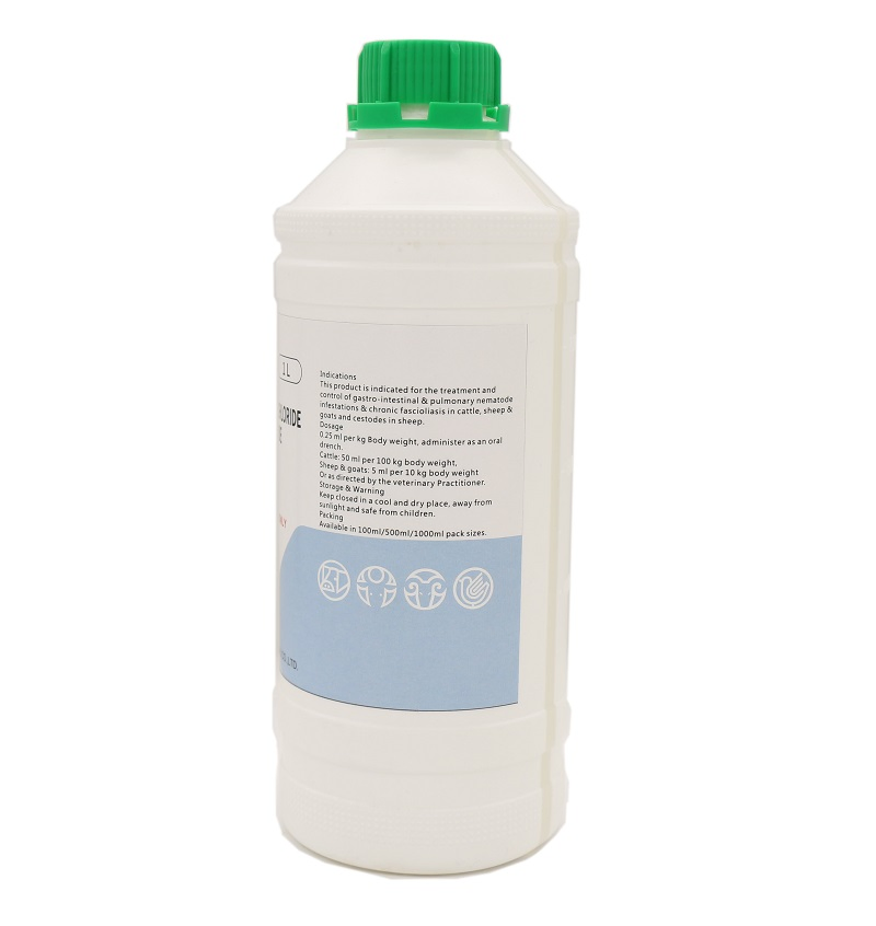 China Factory Supply 3% Levamisole Hydrochloride +6% Oxyclozanide Solution