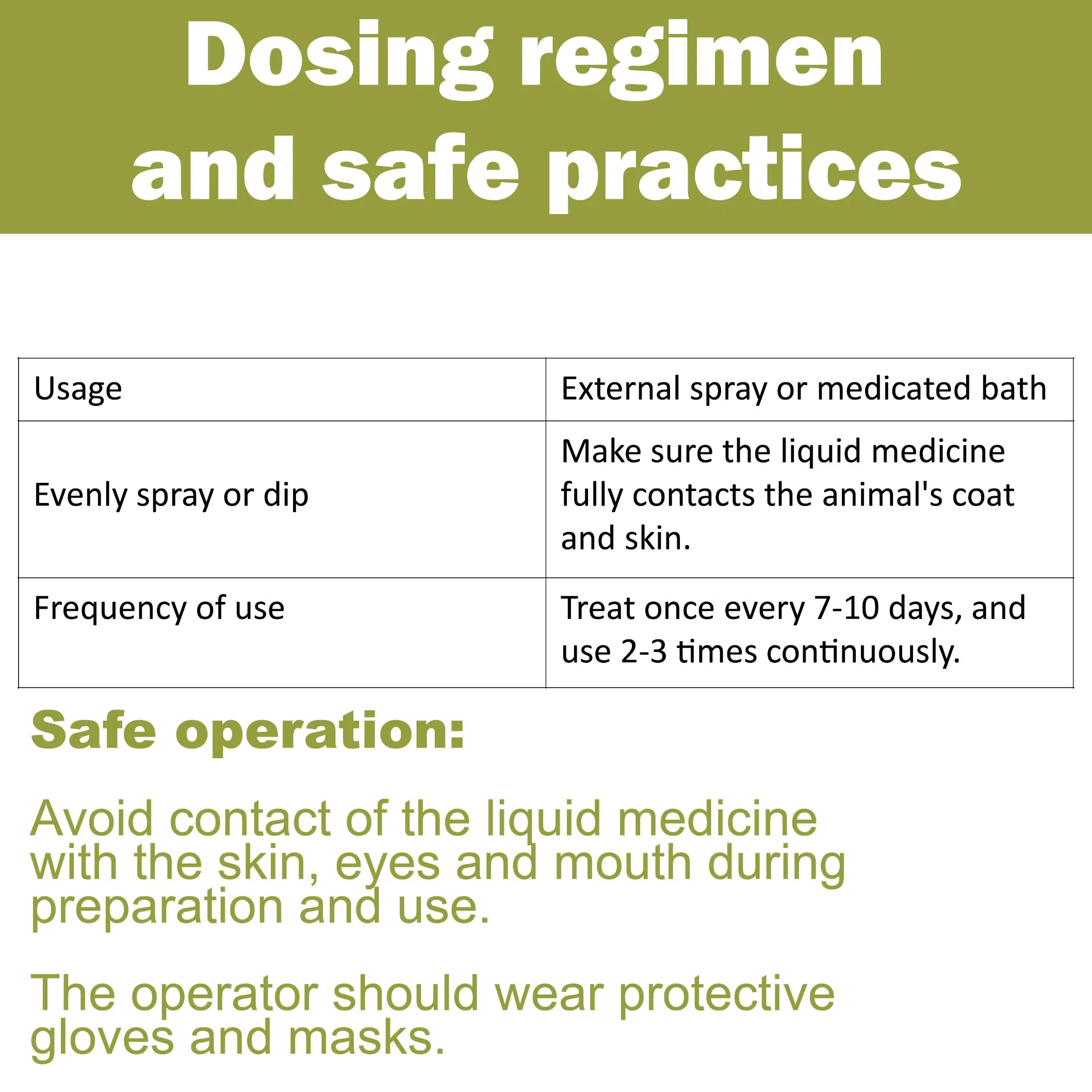 12.5% Amitraz Solution Veterinary Medicine, Amitraz Suspension for Livestock External Parasites