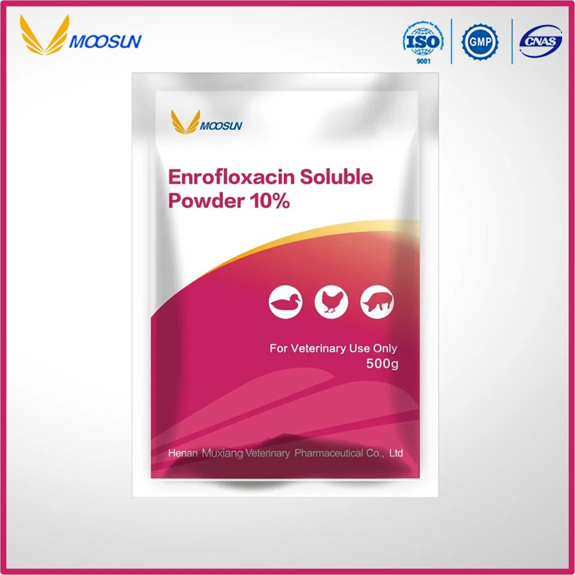 Enrofloxacin Soluble Powder (10%, Animal Veterinary Use) – GMP &amp; ISO Verified