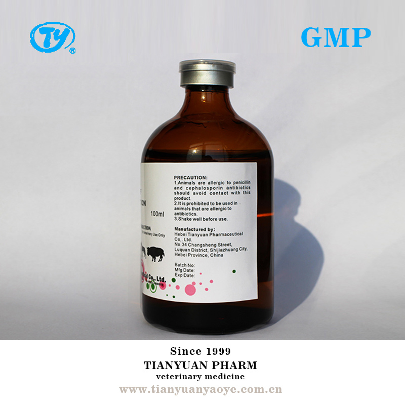 Veterinary Product Factory Price Cefquinome Sulfate Injectable Suspension 2.5%