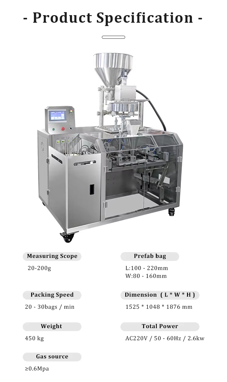 Fully Automatic Granule Dispensing and Packaging Integrated Machine - Grains, Cereals, Rice, Peanuts, Dried Fruits and Feed Packaging Machine