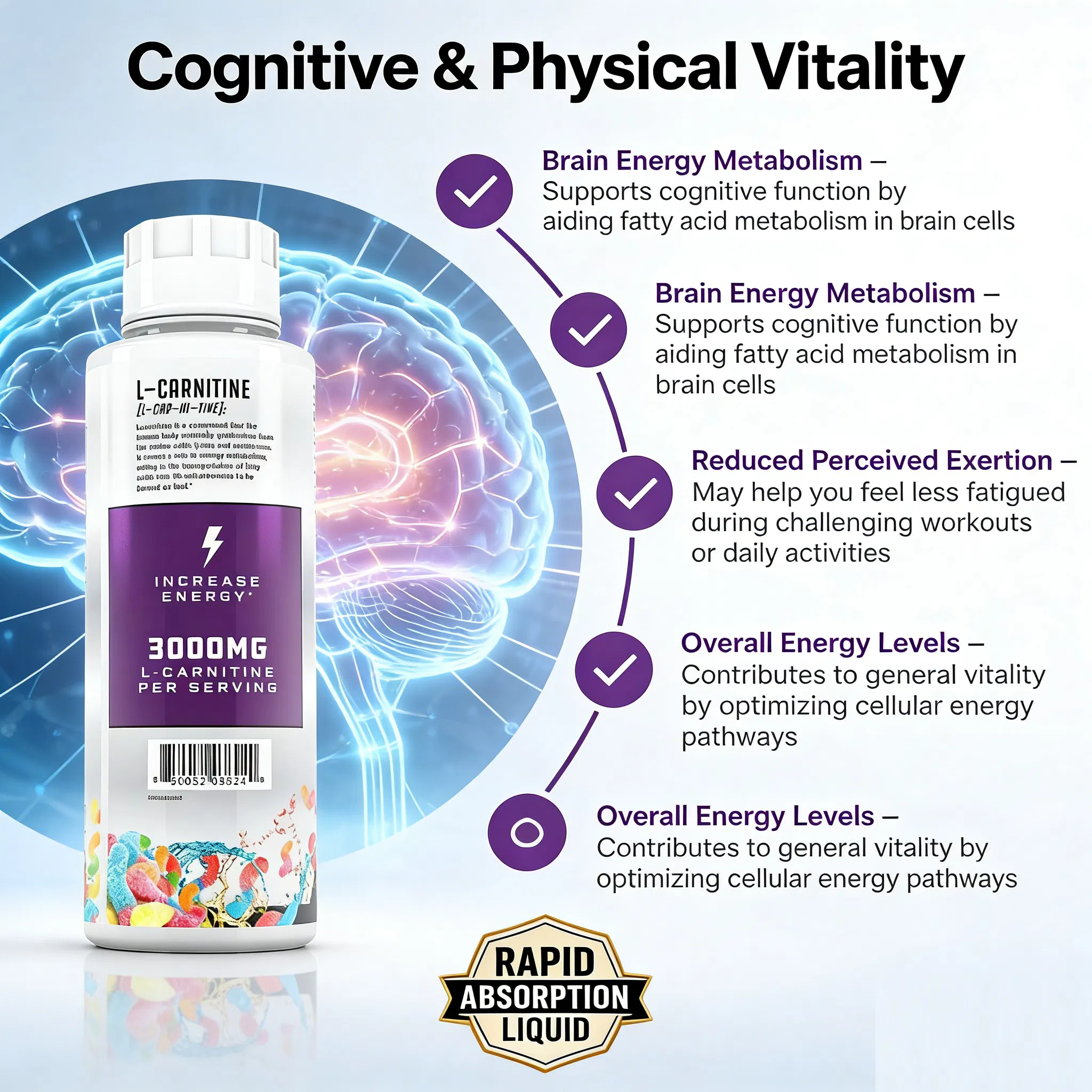 Vitamin-Enriched L-Carnitine Oral Liquid for Optimal Support - OEM