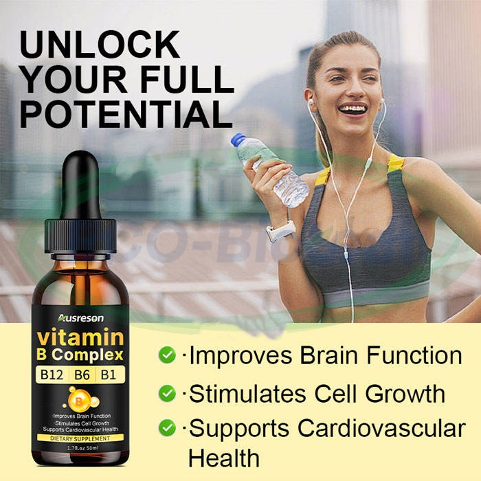 Ausreson OEM Body Supplement Vitamin Support Metabolism Vitamin B Complex Liquid Drop
