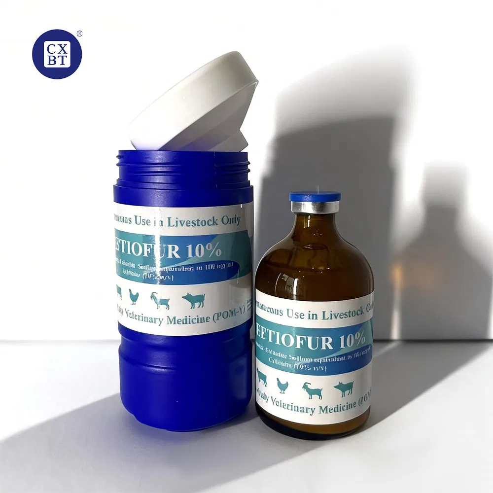 Ceftiofur Hydrochloride 10% Injectable Suspension for Im/Sc Administration in Livestock